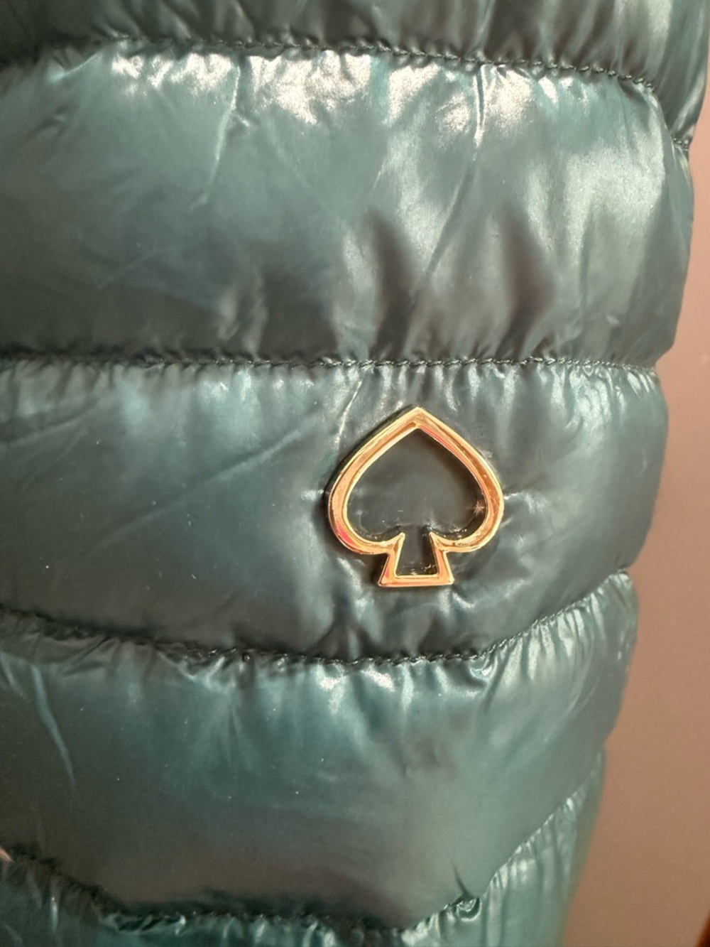 kate spade Teal Lightweight Quilted Packable hooded Puffer coat (XL) - Picture 6 of 16
